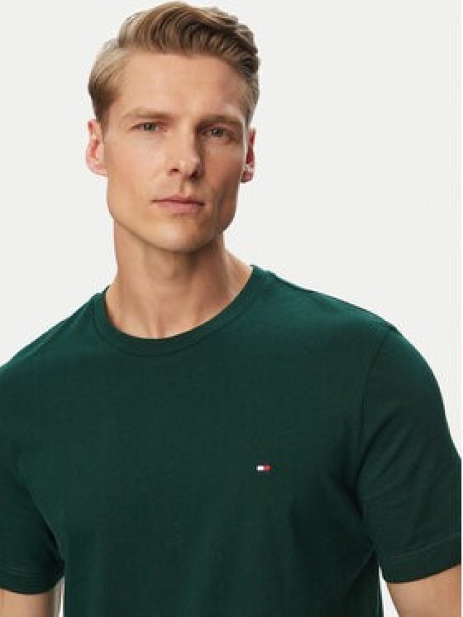 Tommy Hilfiger T-Shirt Ess Seasonal MW0MW39995 Zielony Regular Fit