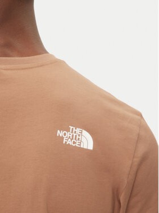 The North Face T-Shirt Easy NF0A8A6C Brązowy Regular Fit