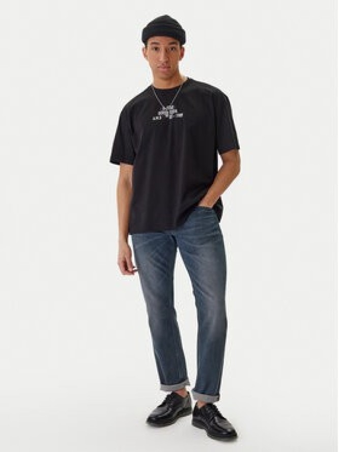 G-Star Raw T-Shirt Multi Technique D29296-E385 Czarny Relaxed Fit