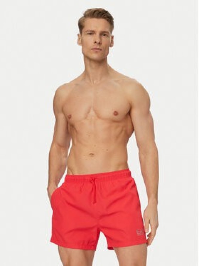 EA7 Emporio Armani Szorty kąpielowe 7M001677 AF13019 M4093 Czerwony Regular Fit