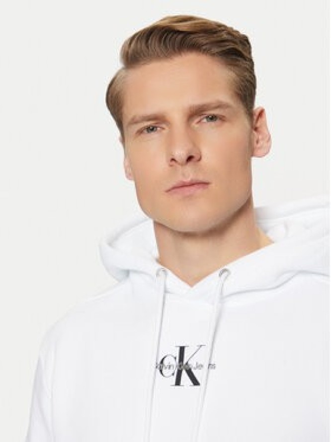 Calvin Klein Jeans Bluza J30J323749 Biały Regular Fit