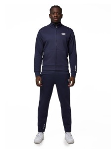 Dres męski Leone 1947 Apparel Basic bluza i spodnie z kołnierzem i zamkiem