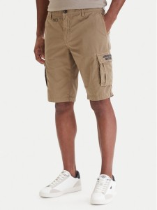 Aeronautica Militare Szorty materiałowe 261BE0066UCT01122 Beżowy Regular Fit