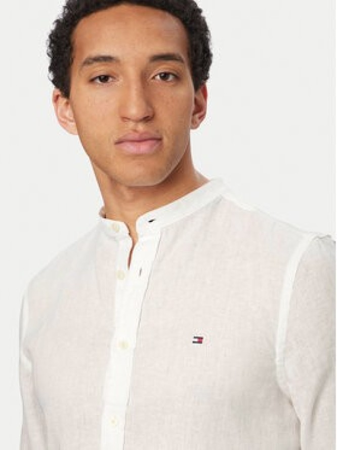 Tommy Hilfiger Koszula MW0MW39271 Biały Slim Fit