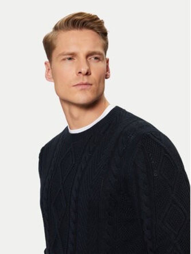 s.Oliver Sweter 2152198 Granatowy Regular Fit