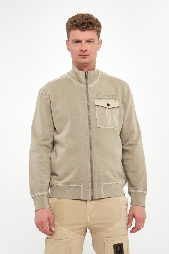 Bluza męska ze stójką AERONAUTICA MILITARE