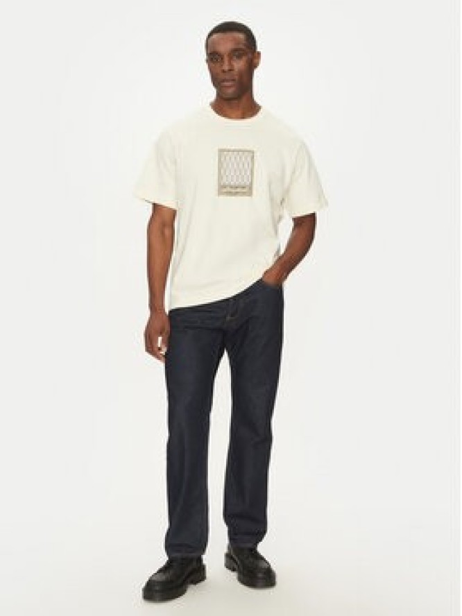 Jack & Jones T-Shirt Islington 12273019 Écru Loose Fit