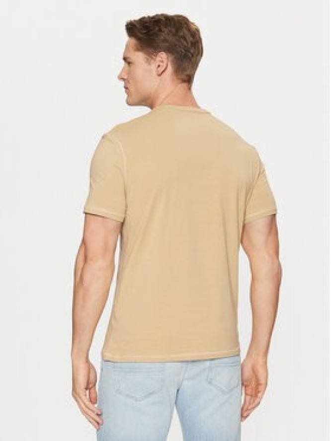 Guess T-Shirt M5RI14 J1314 Beżowy Slim Fit