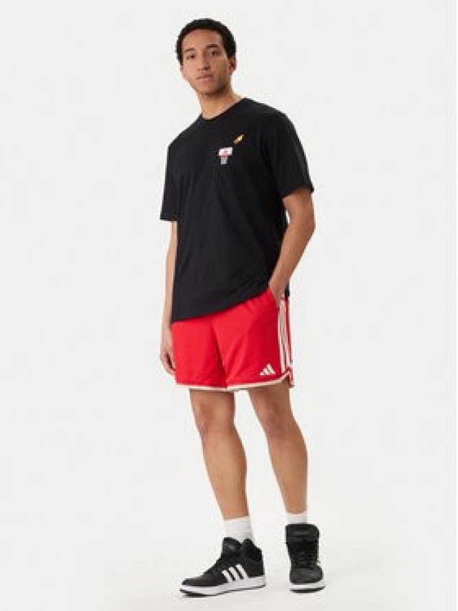 adidas Szorty sportowe Stadium JZ6857 Czerwony Regular Fit