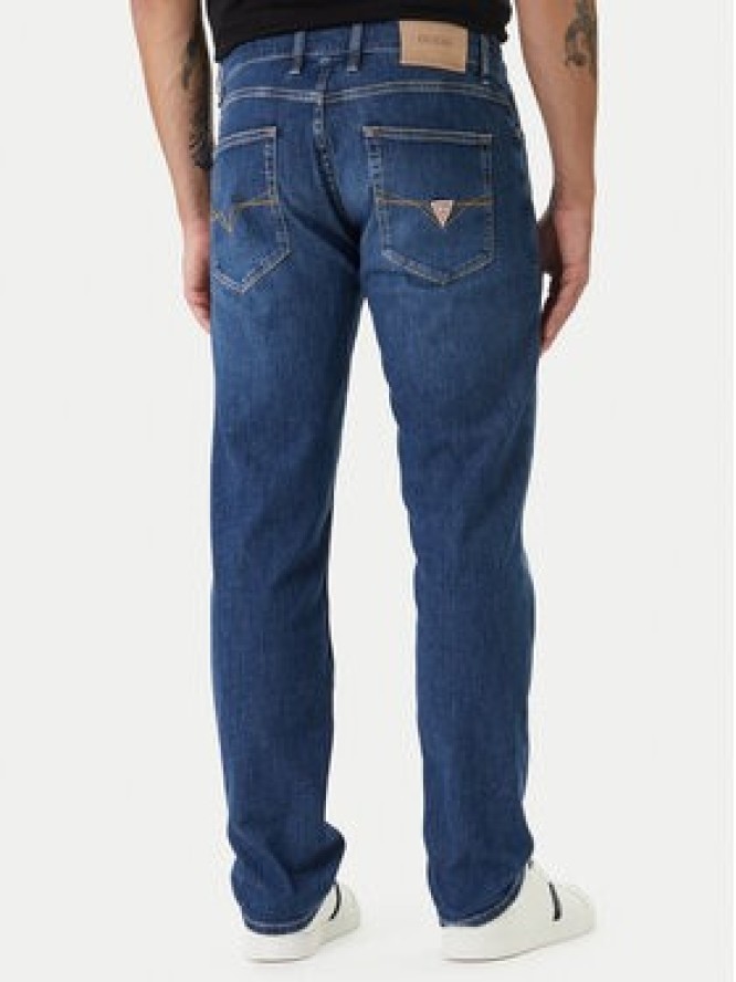 Guess Jeansy M6GAN2 D0755 Niebieski Slim Fit