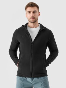 4F Polar ze stójką regular męski - czarny XL