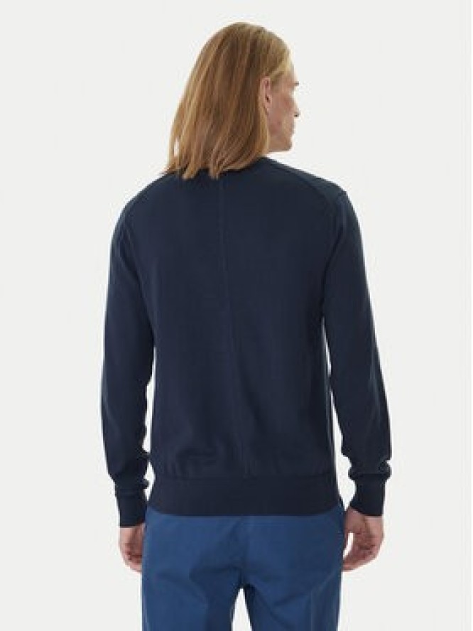 Calvin Klein Sweter LV040BM343 Granatowy Regular Fit