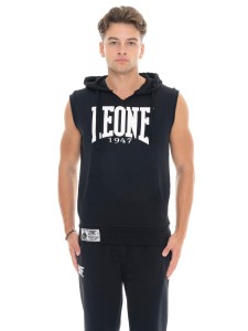 Bluza męska Leone 1947 Apparel bez rękawów z kapturem styl bokserski