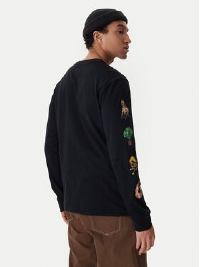 RVCA Longsleeve Dayshift EVYZT00306 Czarny Regular Fit