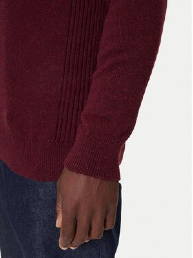 Barbour Sweter Tisbury MKN1187RE53 Bordowy Regular Fit