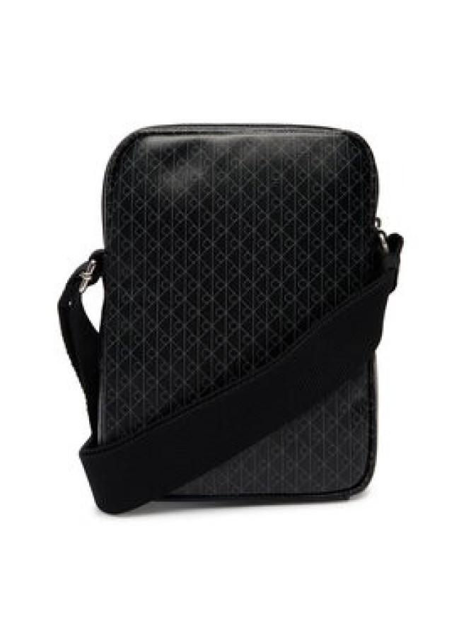 Calvin Klein Saszetka Emblem Aop Coated Slim Reporter LV04D3334G Czarny