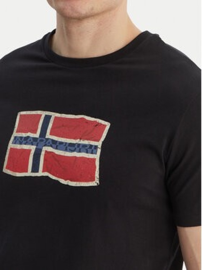 Napapijri T-Shirt S-Mahsa NP0A4FZB Czarny Regular Fit