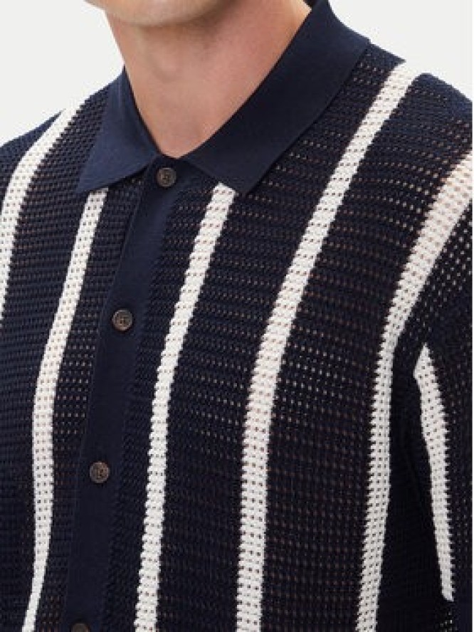 Tommy Hilfiger Koszula Vertical MW0MW41225 Granatowy Regular Fit