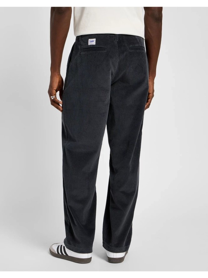 LEE MĘSKIE SPODNIE SZTRUKSOWE LOOSE WORKWEAR CHINO DARK MUTED GRAY 112356541 L73T008531