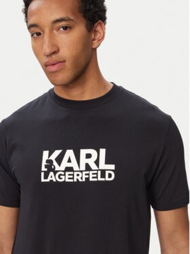 KARL LAGERFELD T-Shirt 755780 563235 Granatowy Regular Fit