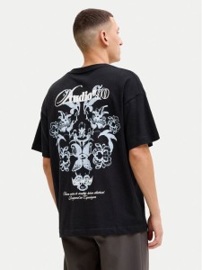 Jack & Jones T-Shirt Montauk Back 12290892 Czarny Regular Fit