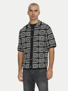 Only & Sons Koszula Bart 22033329 Czarny Relaxed Fit
