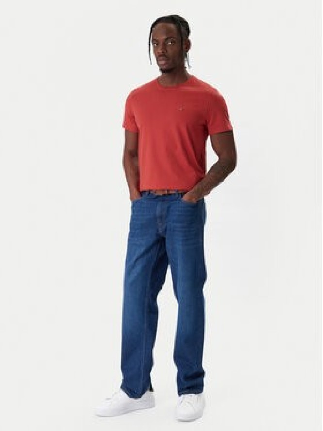 Tommy Jeans T-Shirt DM0DM04411 Czerwony Slim Fit