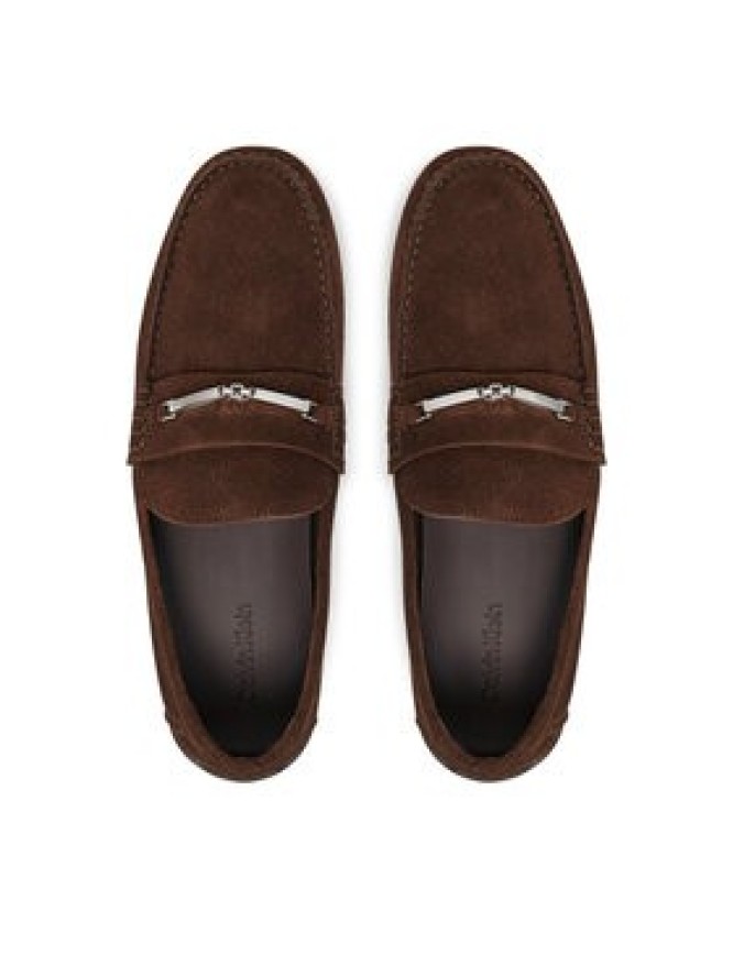 Calvin Klein Mokasyny Driver W/ Ny Bit Sue HM0HM01759 Brązowy