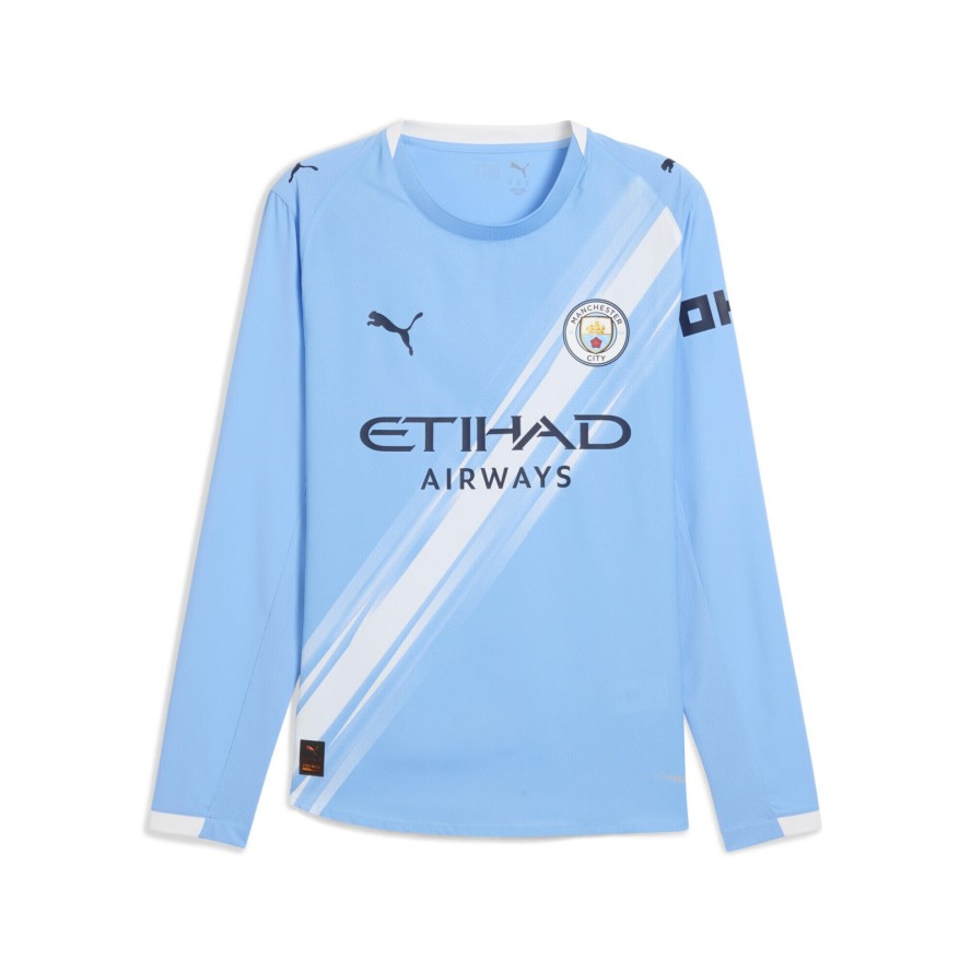 Męska autentyczna koszulka domowa z długim rękawem Manchester City 25/26 PUMA