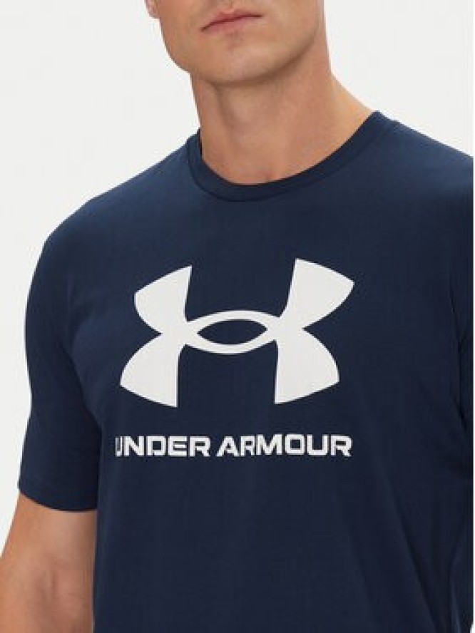 Under Armour T-Shirt Ua Sportstyle Logo Update Ss 1382911 Granatowy Loose Fit