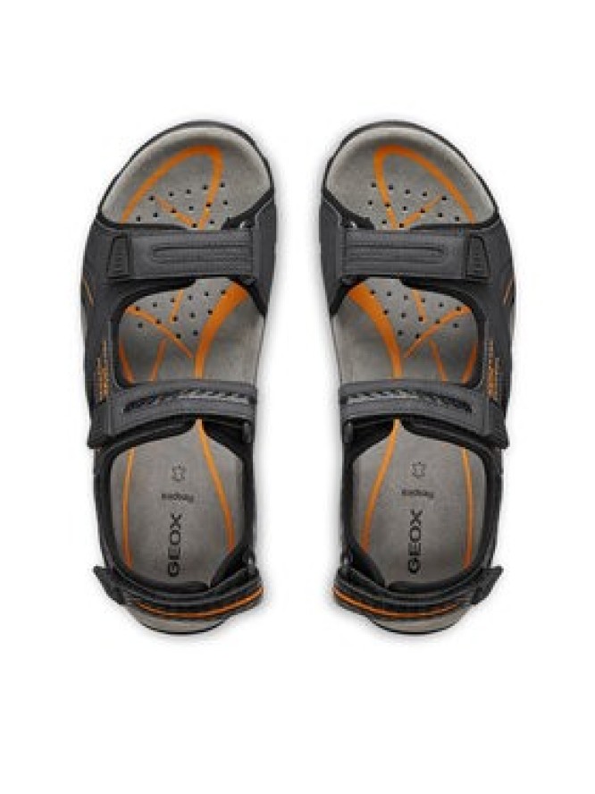 Geox Sandały U Sandal Strada U8224D 0EKBC C4367 Czarny