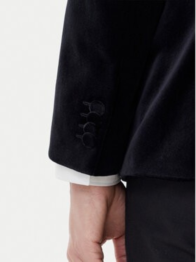 HUGO Marynarka Henry254E1X 50549032 Czarny Slim Fit