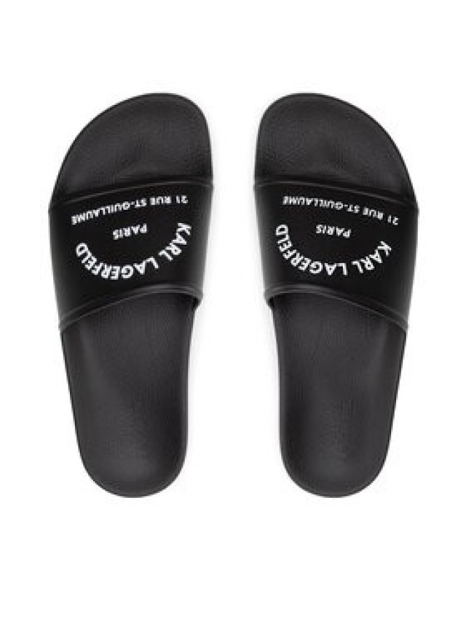 KARL LAGERFELD Klapki KL70008 Czarny