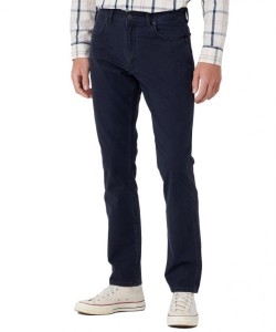 WRANGLER GREENSBORO MĘSKIE SPODNIE MATERIAŁOWE JEANSY DARK NAVY W15QDRXAE 112334235