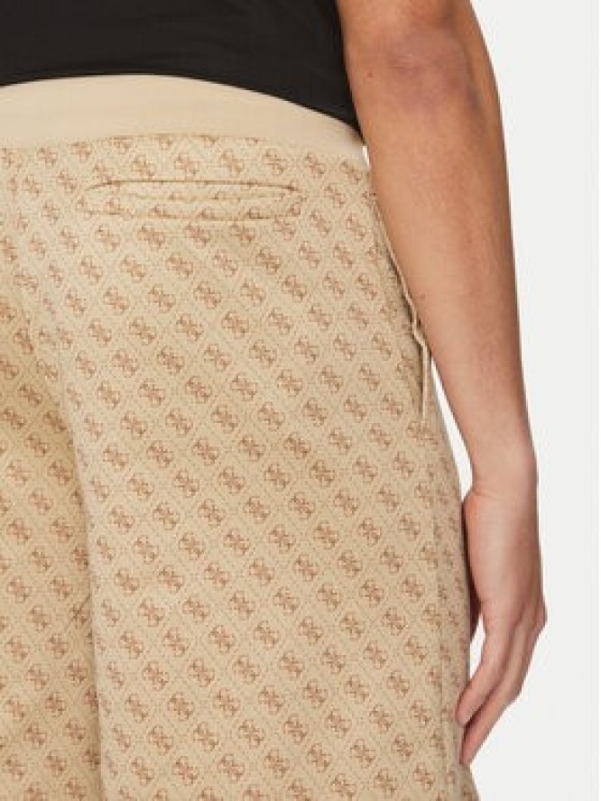 Guess Szorty sportowe Z4YD03 FL04Q Beżowy Regular Fit