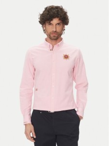 La Martina Koszula Anselmo MACG01 OX092 Różowy Regular Fit