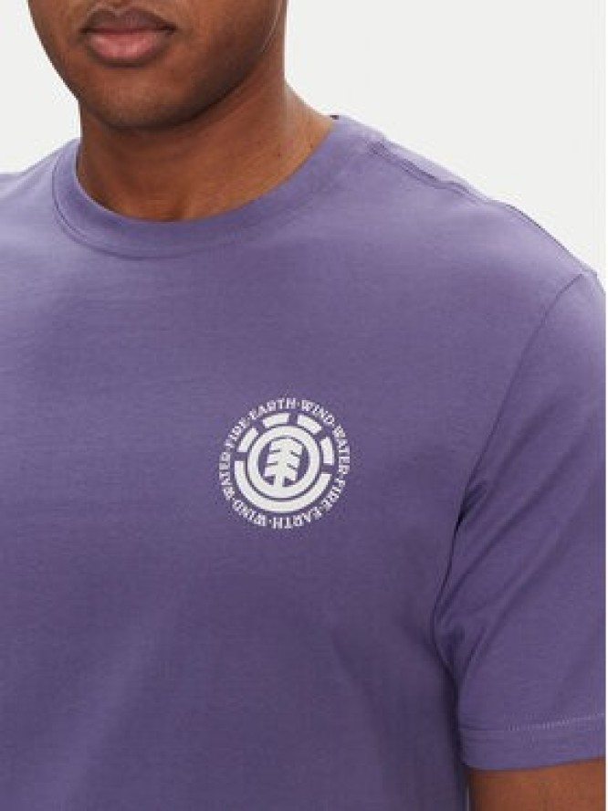 Element T-Shirt ELYZT00490 Fioletowy Regular Fit