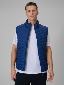 4F Bezrękawnik z wypełnieniem syntetycznym męski - granatowy 3XL