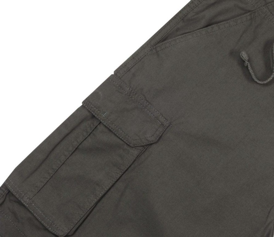 Spodnie Męskie, Szare Szorty, Krótkie, Bojówki, Bawełniane, Casualowe -BRAVE SOUL