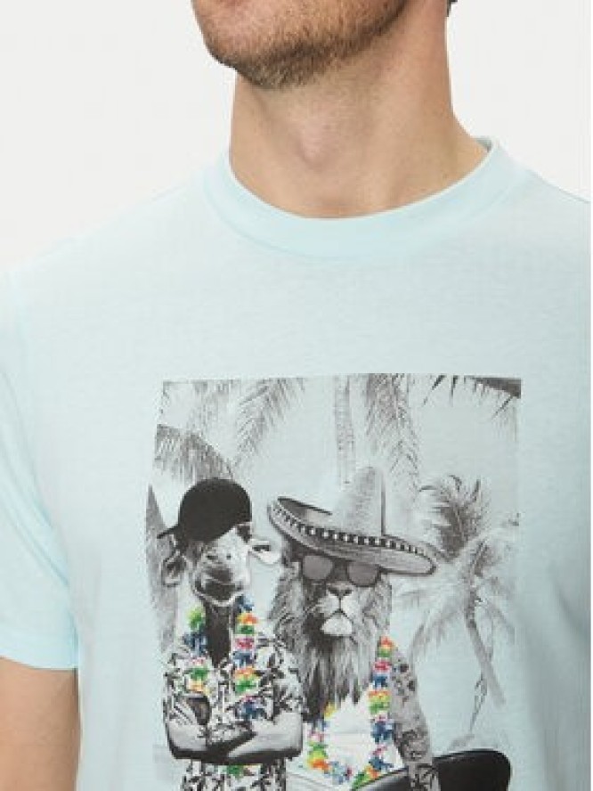 Blend T-Shirt 20718283 Zielony Regular Fit