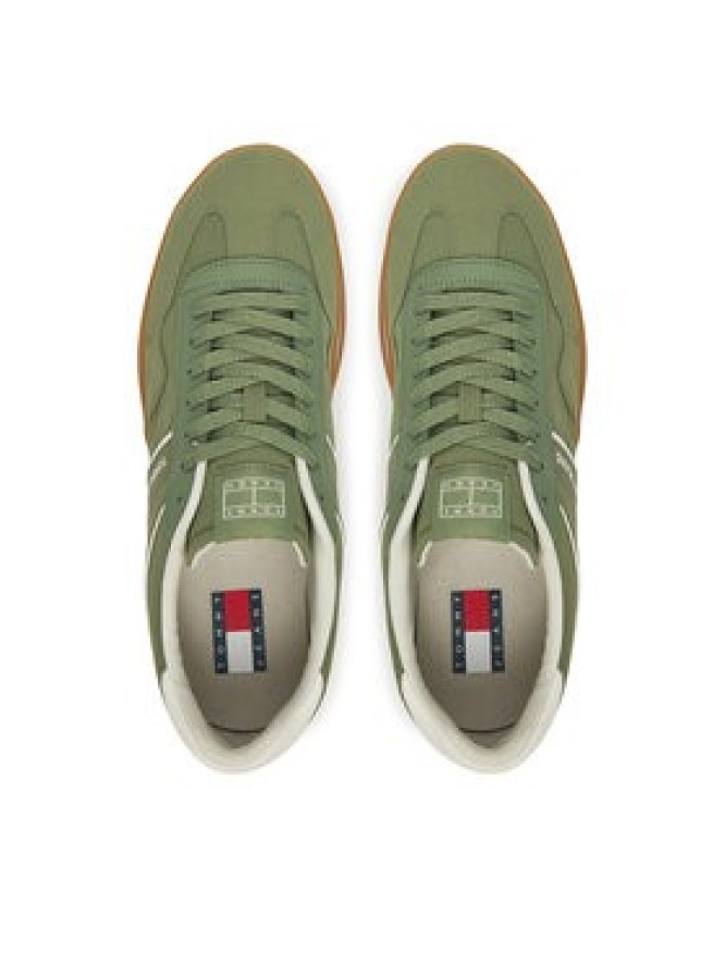 Tommy Jeans Sneakersy The Greenwich Mix Media EM0EM01586 Zielony