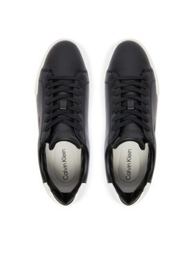 Calvin Klein Sneakersy Chunky Cupsole Laceup Lth YM0YM01344 Czarny