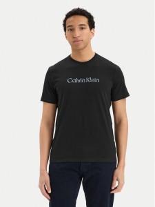 Calvin Klein T-Shirt SS 30s EU LV04LG809G Czarny Slim Fit