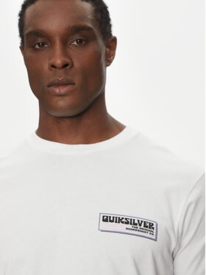 Quiksilver T-Shirt EQYZT08095 Biały Regular Fit