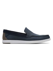 Clarks Skórzane mokasyny "Bratton" w kolorze granatowym rozmiar: 41.5