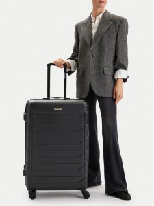 GINO ROSSI Walizka duża CEO-GIN-L-001-05-BLACK Czarny