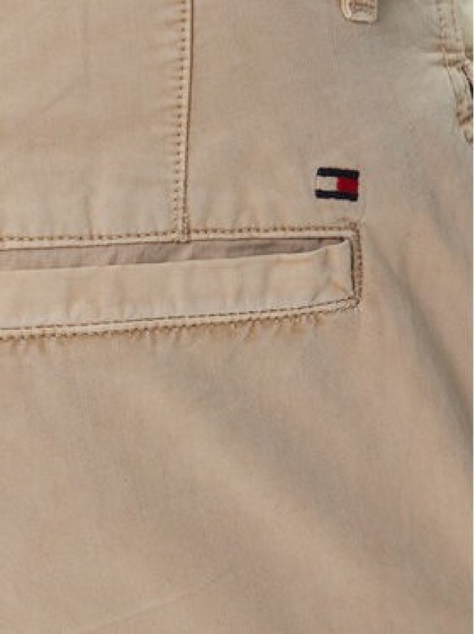 Tommy Hilfiger Spodnie materiałowe Denton MW0MW39695 Beżowy Straight Fit