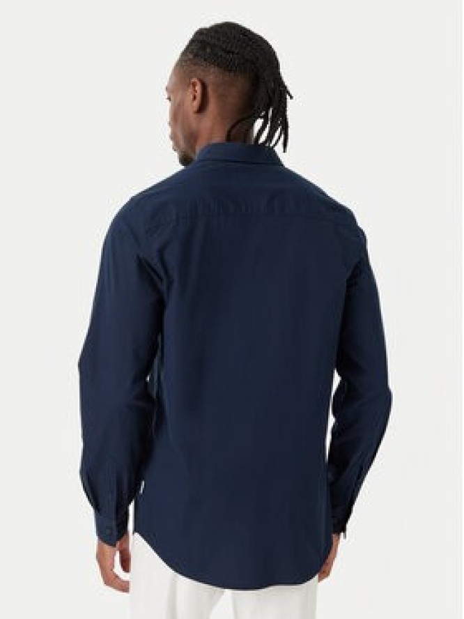 Beverly Hills Polo Club Koszula P-SS26M-BRASS Granatowy Regular Fit
