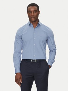 Calvin Klein Koszula Poplin Stretch Slim Shirt K10K108229 Niebieski Slim Fit