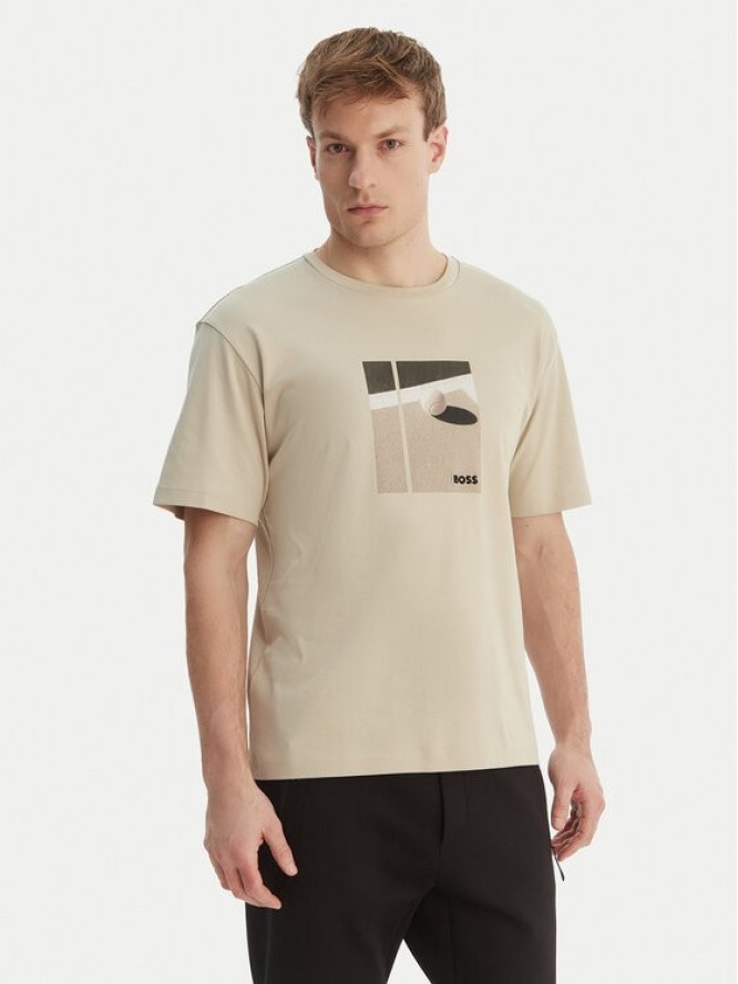 BOSS T-Shirt Join 50554365 Beżowy Regular Fit